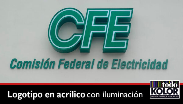 LOGOTIPO EN ACRÍLICO CON ILUMINACIÓN