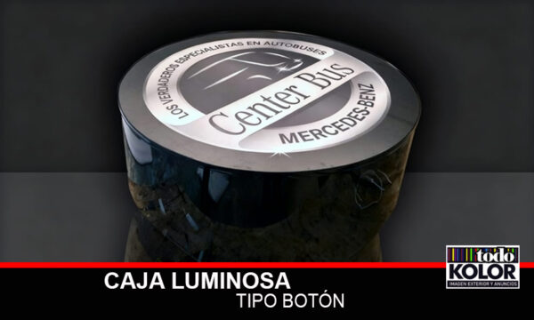 CAJA LUMINOSA TIPO BOTÓN