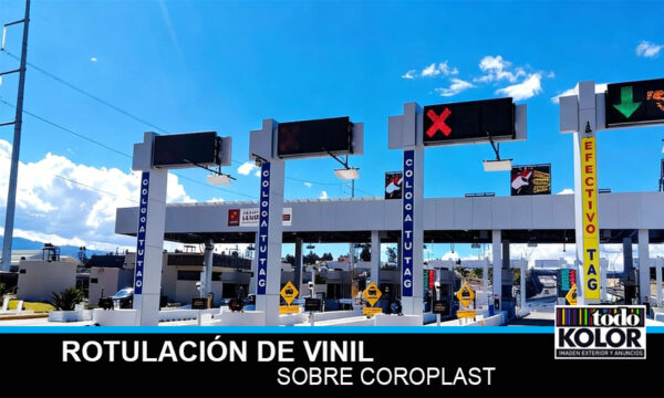 ROTULACIÓN DE VINIL SOBRE COROPLAST