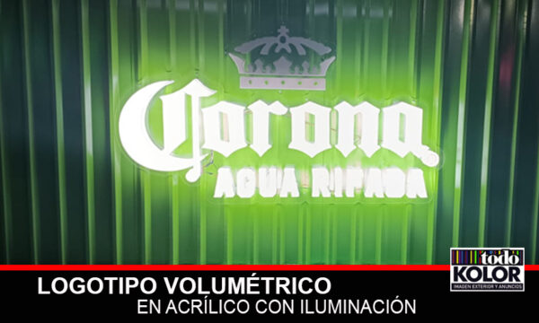 LOGOTIPO EN ACRÍLICO CON ILUMINACIÓN PARA CERVECERIAS