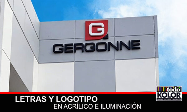 LETRAS Y LOGOTIPO EN ACRÍLICO CON ILUMINACIÓN