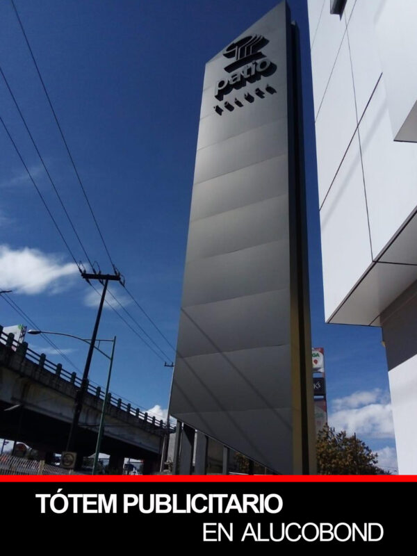 TÓTEM PUBLICITARIO PARA PLAZA COMERCIAL