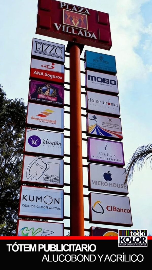 TÓTEM PARA PLAZA COMERCIAL