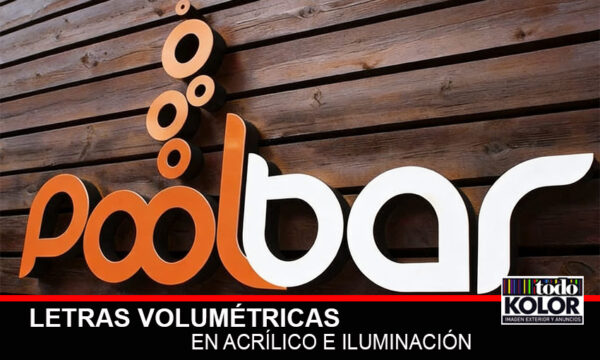 ANUNCIO EN ACRÍLICO CON ILUMINACIÓN