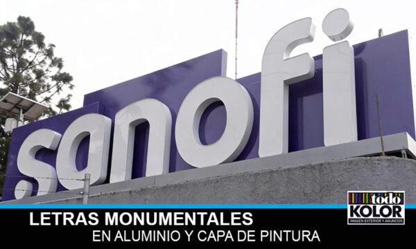 LETRAS MONUMENTALES  EN ALUMINIO Y CAPA DE PINTURA