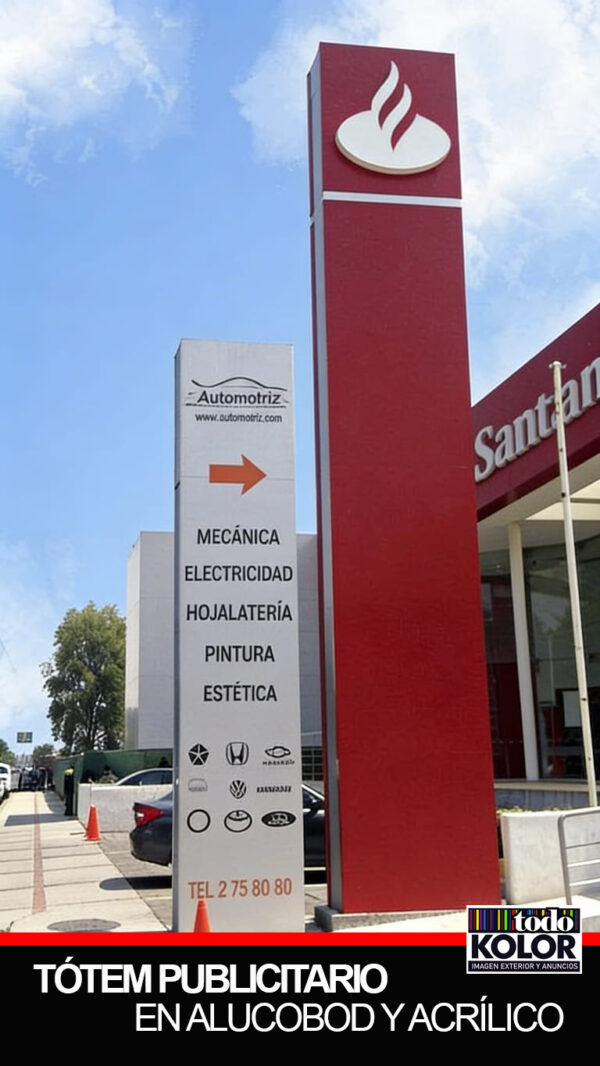 TÓTEM PUBLICITARIO PARA BANCOS