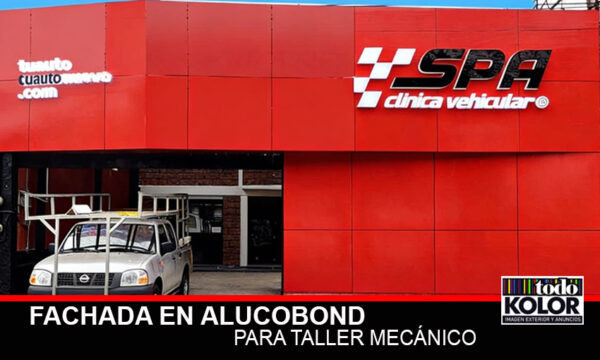FACHADA DE ALUCOBOND PARA TALLERES MECANICOS