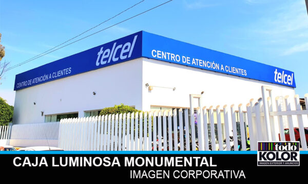 CAJA MONUMENTAL LUMINOSA, IMAGEN CORPORATIVA