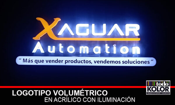 LOGOTIPO VOLUMÉTRICO EN ACRÍLICO CON ILUMINACIÓN