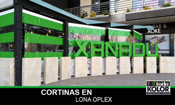 CORTINAS EN LONA OPLEX DISEÑOS PERSONALIZADOS