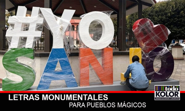 LETRAS MONUMENTALES PUEBLOS MÁGICOS