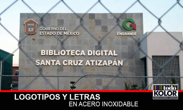 Logotipos 3D de Gobierno del Estado en aluminio