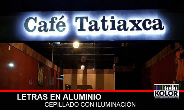 LETRAS 3D EN ALUMINIO E ILUMINACIÓN POSTERIOR
