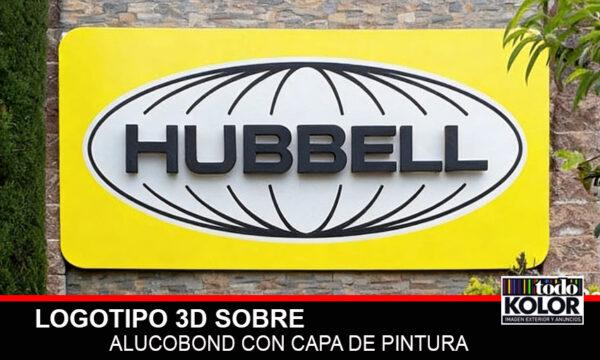 LOGOTIPO 3D SOBRE BASE DE ALUCOBOND