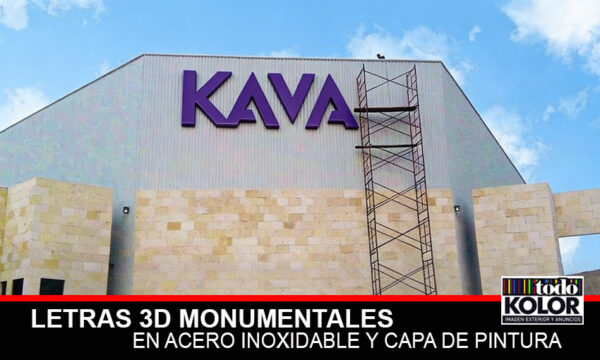 LETRAS 3D EN ACERO ESPECTACULARES