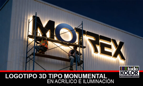 LETRAS TIPO MONUMENTALES EN ACRÍLICO CON ILUMINACIÓN