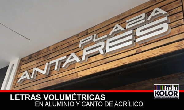 LETRAS 3D EN ALUMINIO Y CANTO DE ACRÍLICO CON ILUMINACIÓN