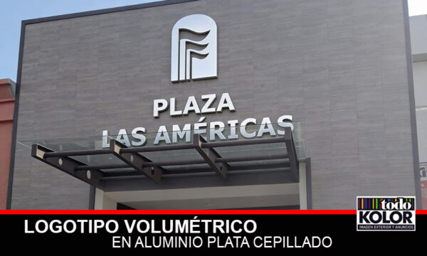 LETRAS 3D EN ALUMINIO PLATA CEPILLADO